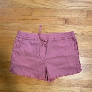 Loft pink cotton shorts